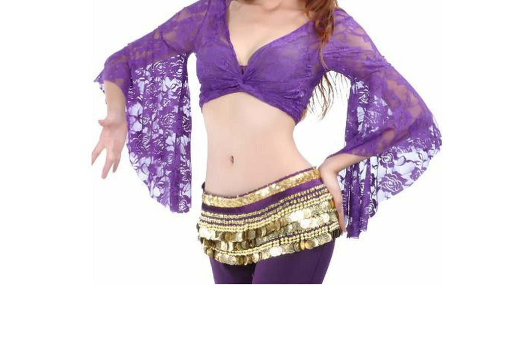 Della Sheer Lace Crop Top