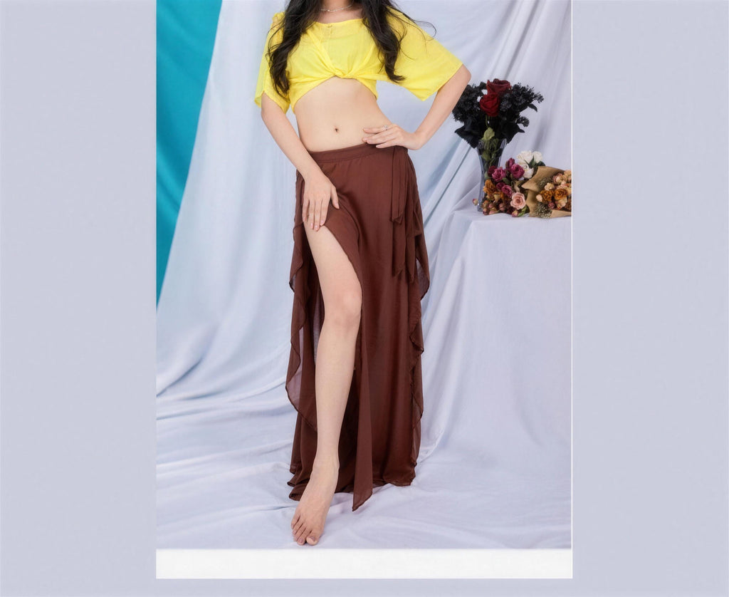 Maeve practice set in Brown and Yellow