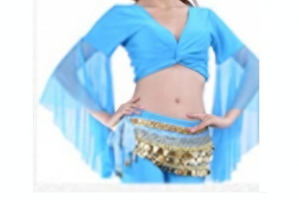 Piper crop top in Sky Blue