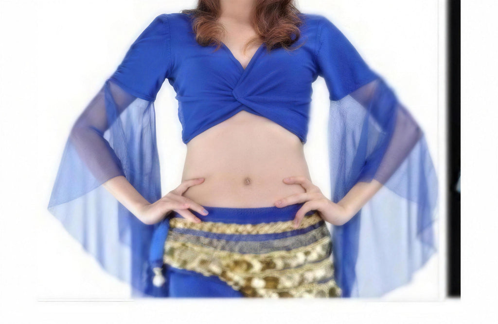 Piper crop top in Royal Blue