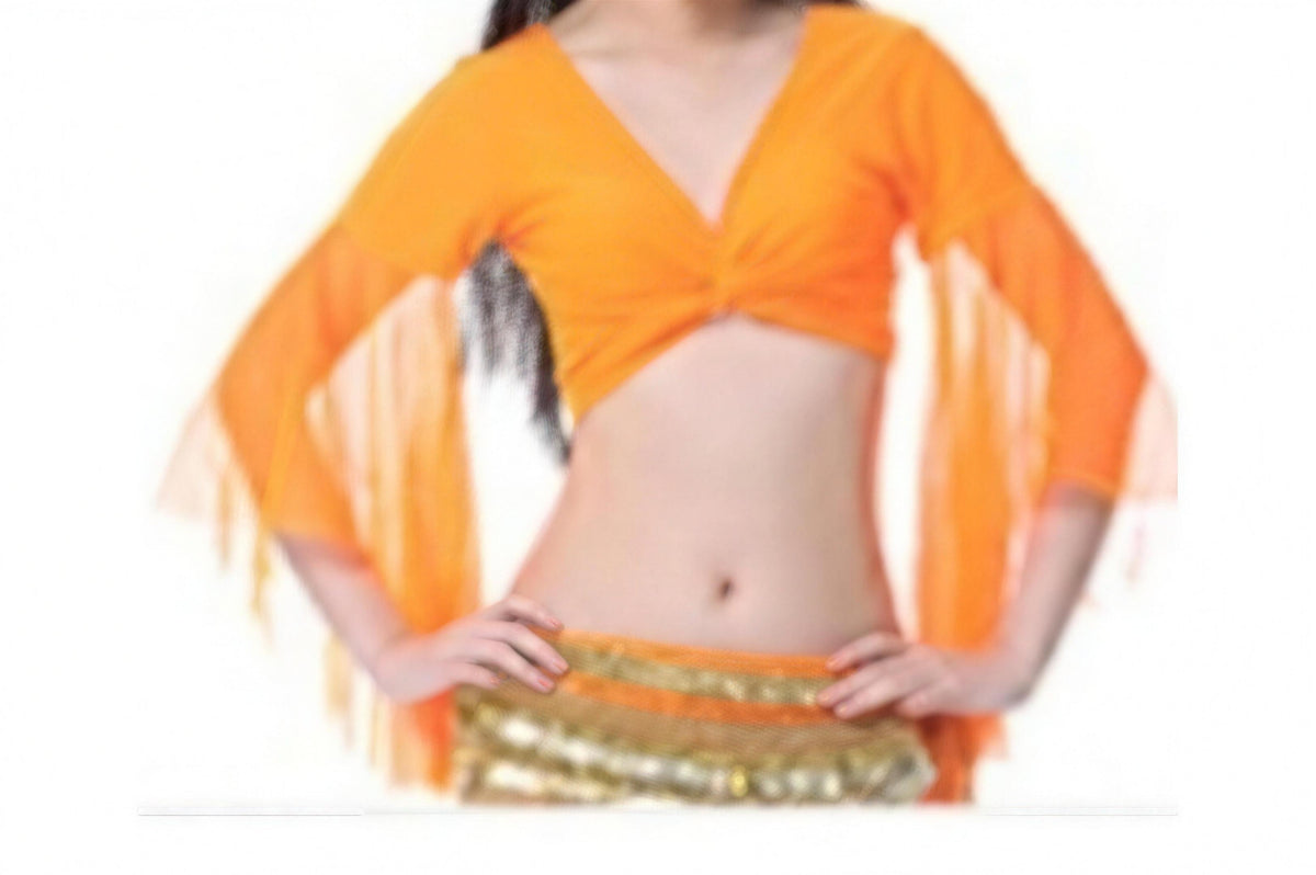 Piper crop top in Orange