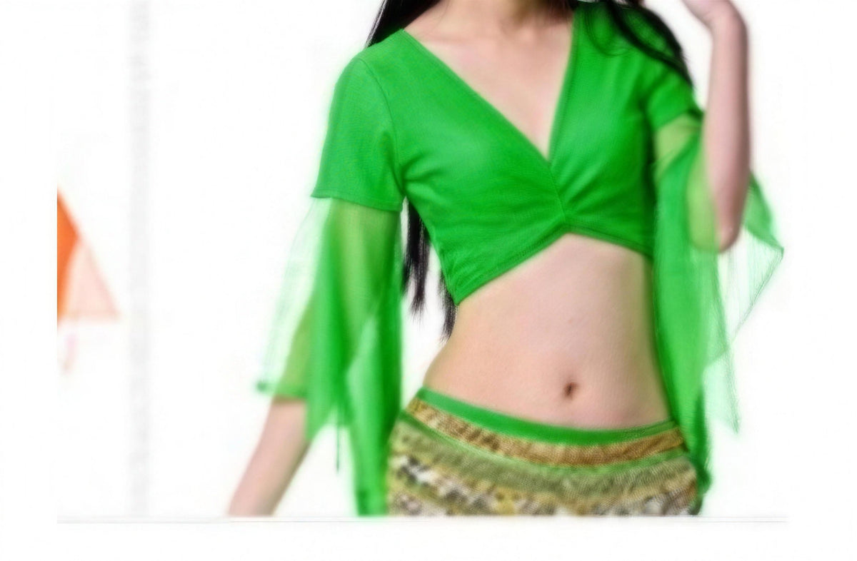 Piper crop top in Green