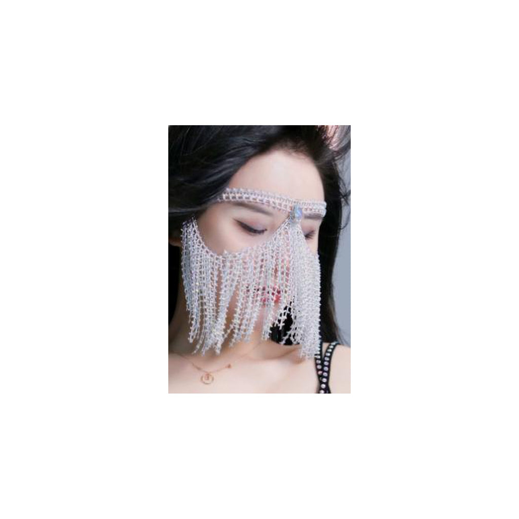 Cordelia Pearl Tassel Face Veil