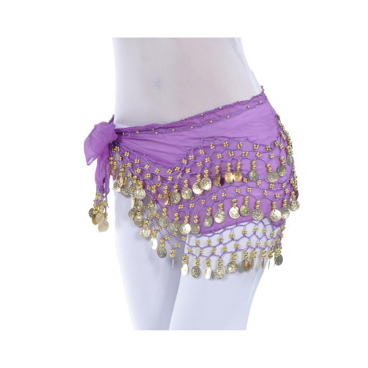 Lightweight coin waist chain belly dance hip scarf