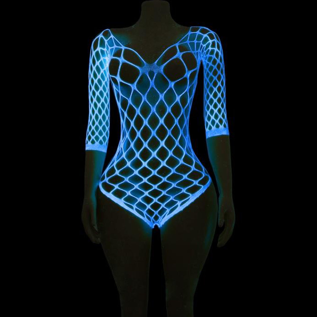 Luna Glow Fishnet Bodysuit