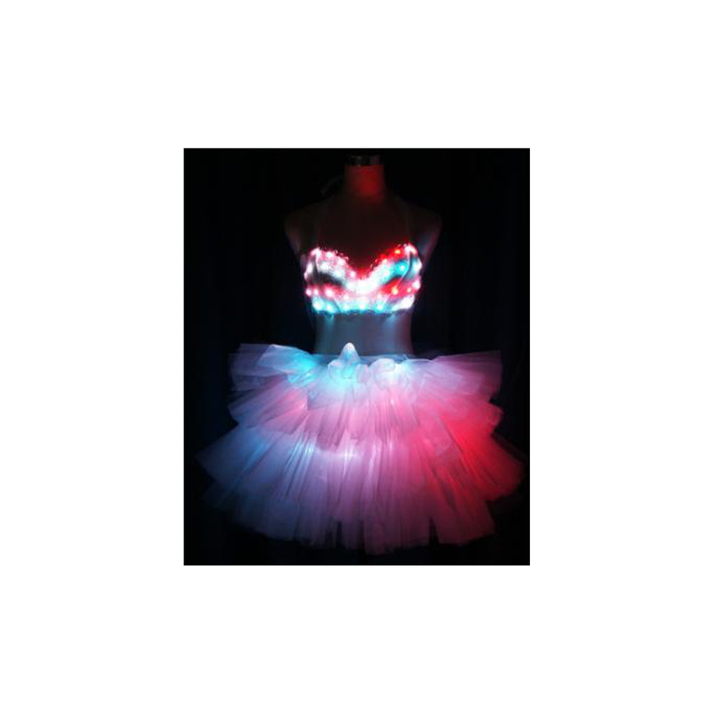Vega LED Bra & Tutu Skirt Set