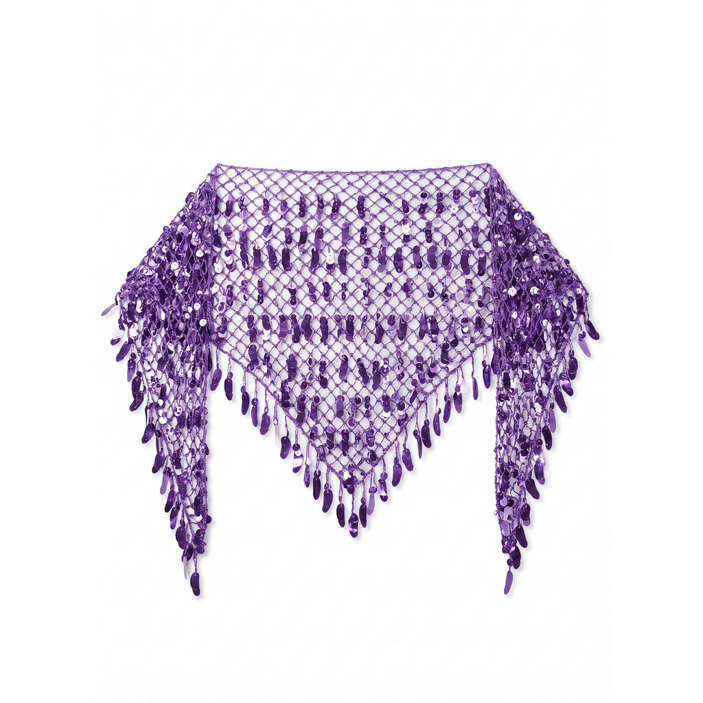 Camille Sequin Paillette Hip Shawl — studio product photo