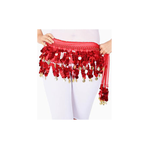 Carmen Red Velvet Petal Hip Scarf