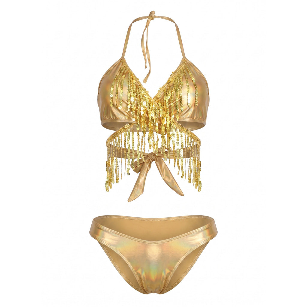 Iris Holo Sequin Fringe Set — studio product photo