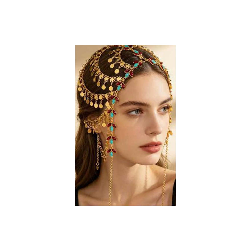 Cassandra Jewel Tassel Head Drape