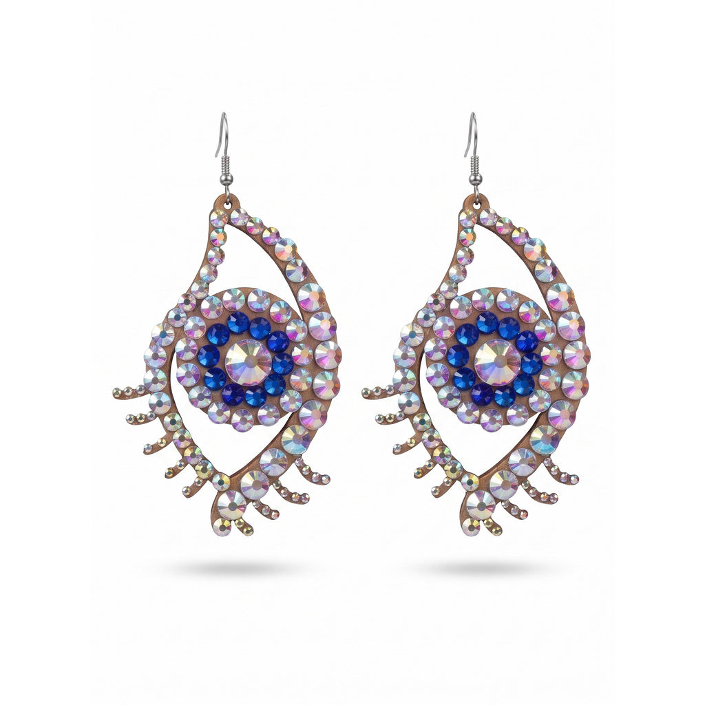 Isabella Crystal Statement Earrings — studio product photo