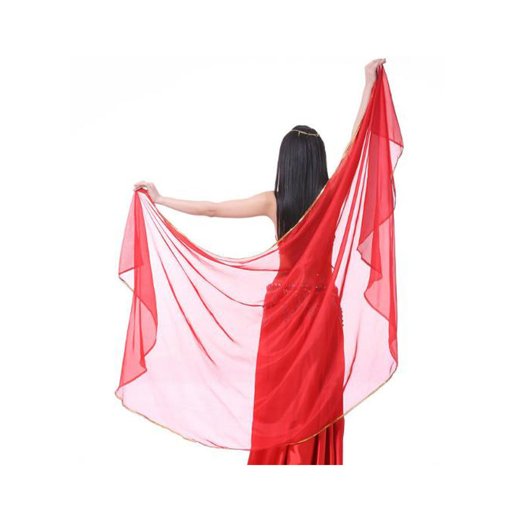 Chiffon rectangular belly dance veil 250 x 120 cm