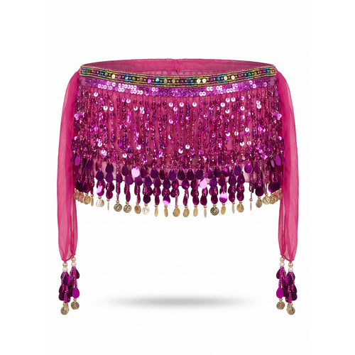 Adriana Teardrop Paillette Hip Scarf — studio product photo