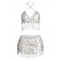 Marguerite Sequin Fringe Wrap Set — studio product photo
