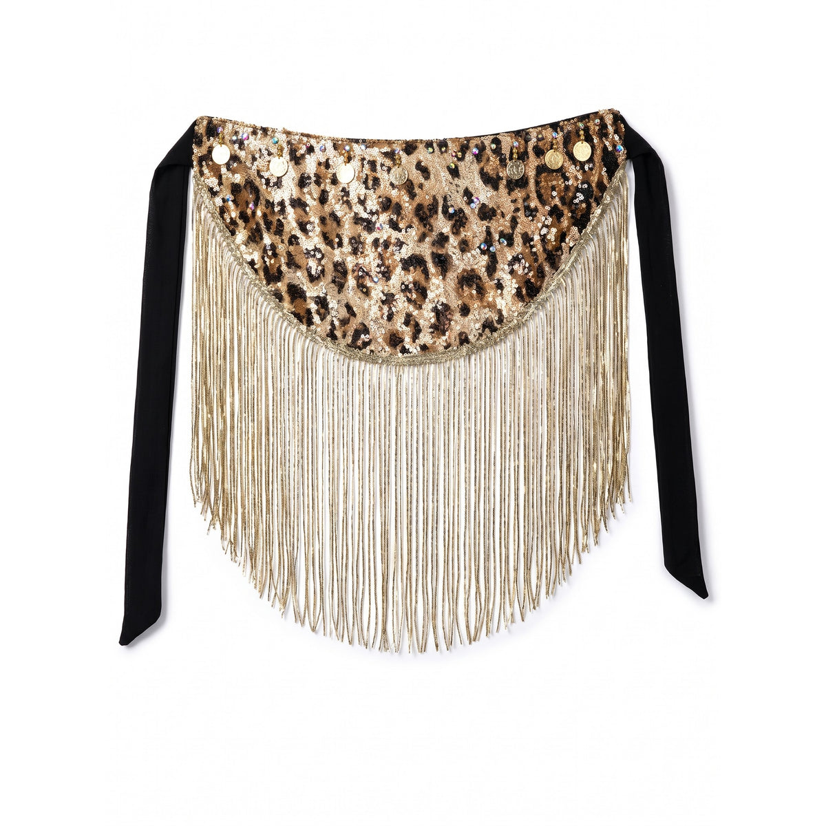 Ramona Jeweled Coin Belt — studio product photo