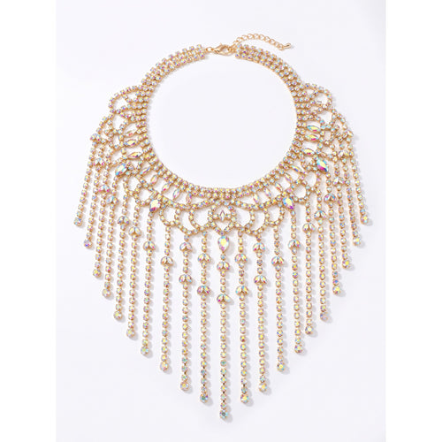 Ada Crystal Collar Necklace — studio product photo