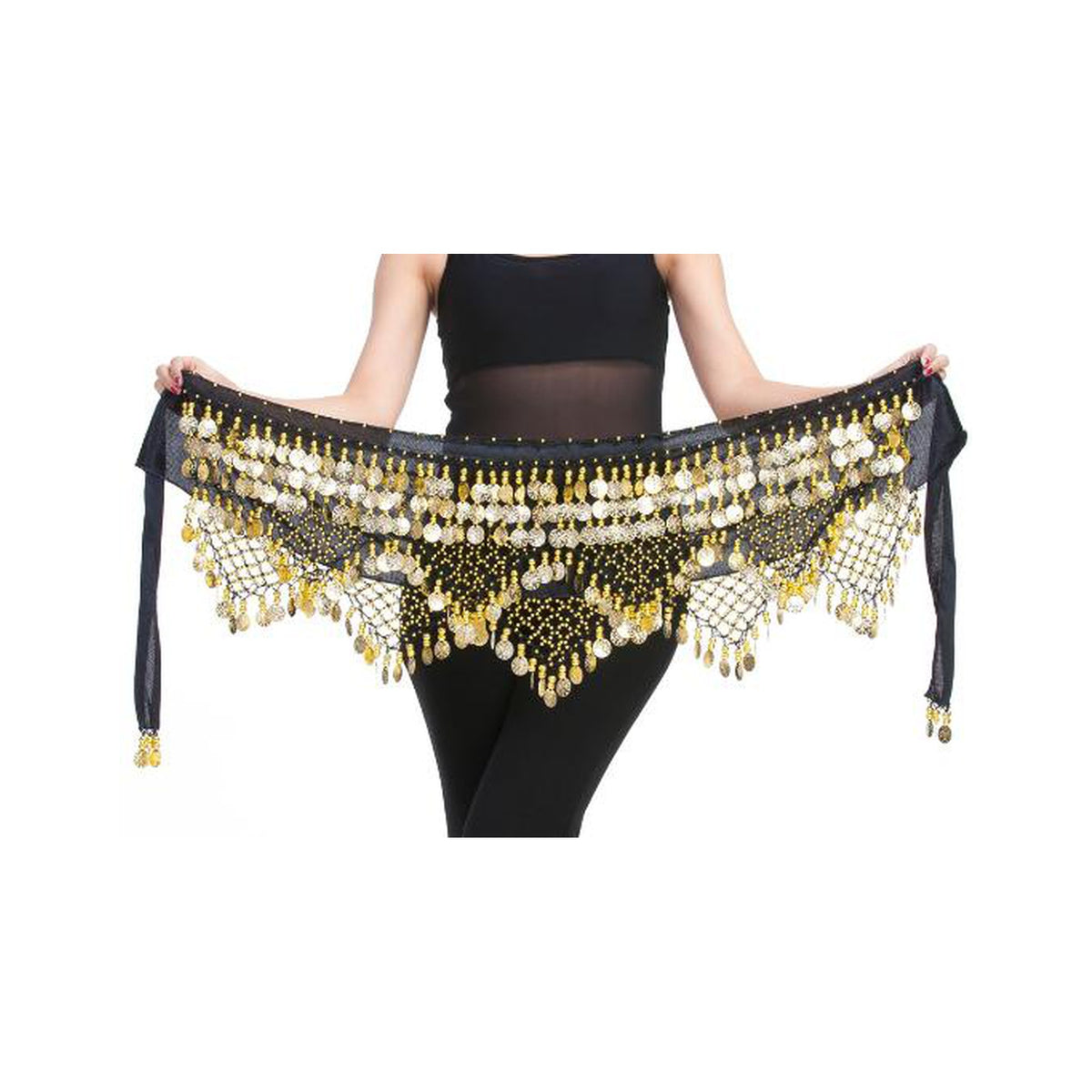 Coin hip scarf colour range