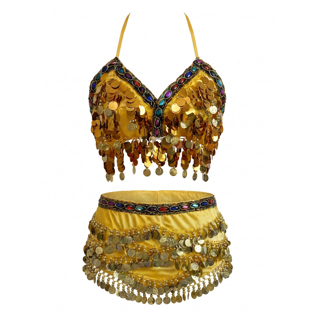 Sierra Tribal Coin Bra Set — studio product photo