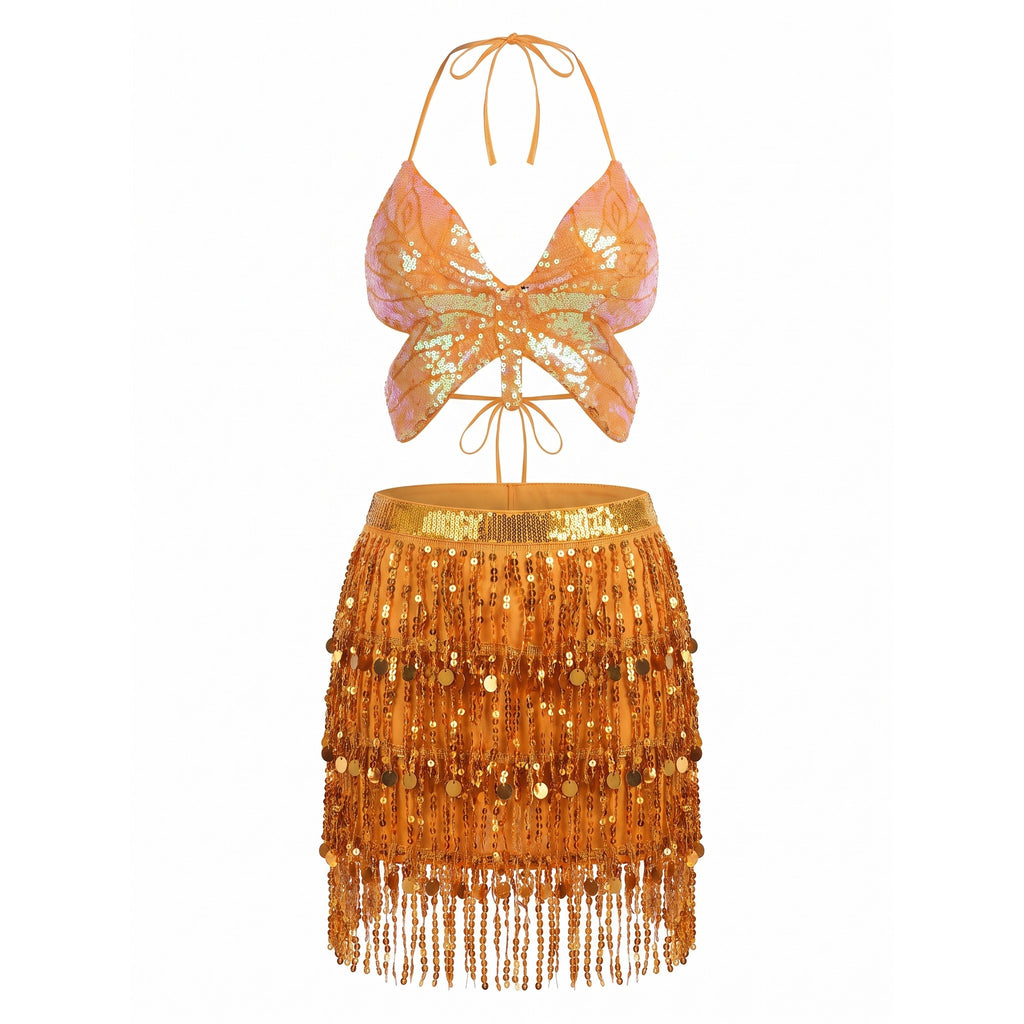 Anastasia Gold Butterfly Costume Set — studio product photo