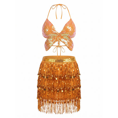Anastasia Gold Butterfly Costume Set — studio product photo