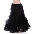 Layla Double-Slit Belly Dance Skirt — Women's Oriental Performance Costume Skirt