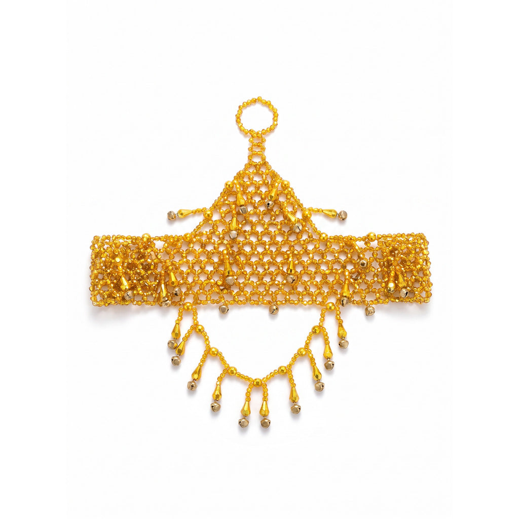 Colette Beaded Hand Chain Bracelet — studio product photo