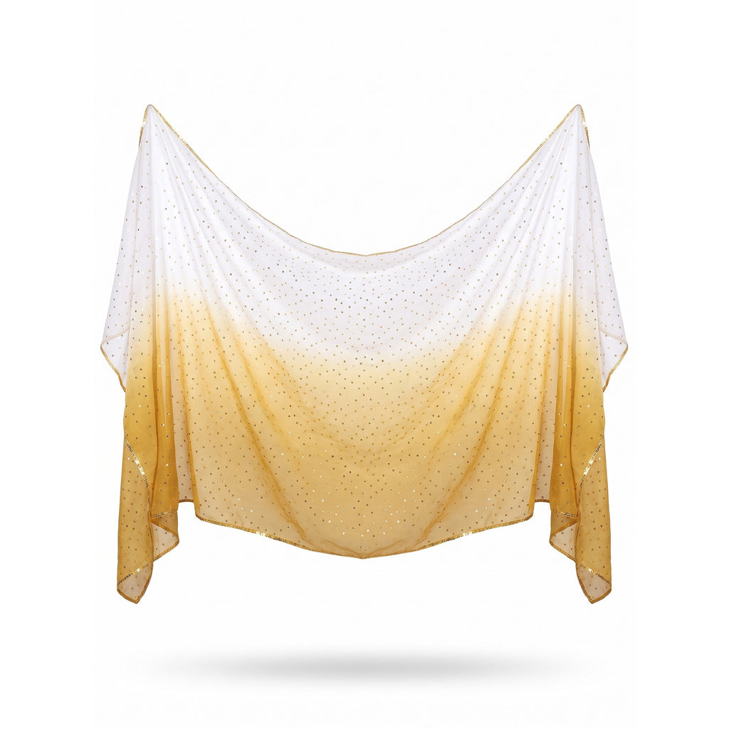 Sienna Ombre Chiffon Veil — studio product photo