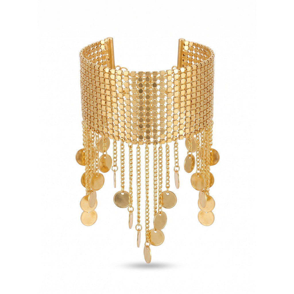 Poppy Coin Mesh Bracelet — studio product photo