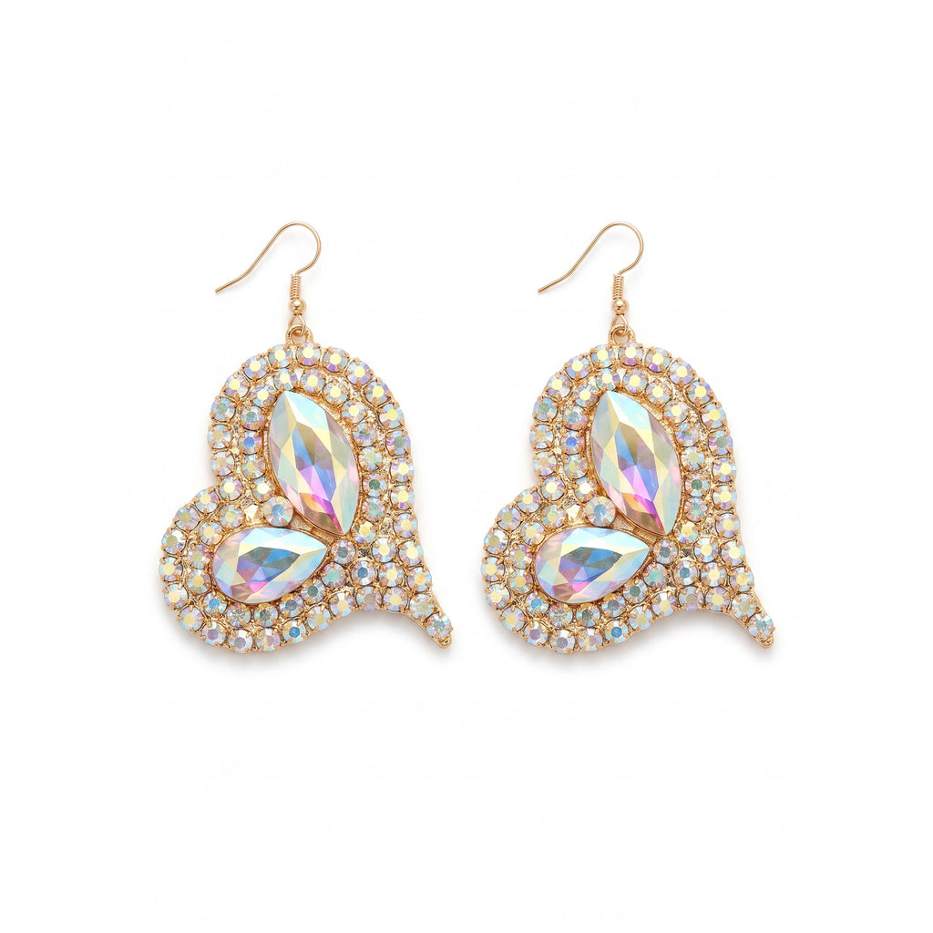 Cleo Crystal Drop Earrings — studio product photo