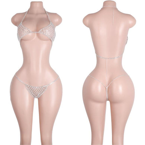 Aria Pearl & Rhinestone Body Chain