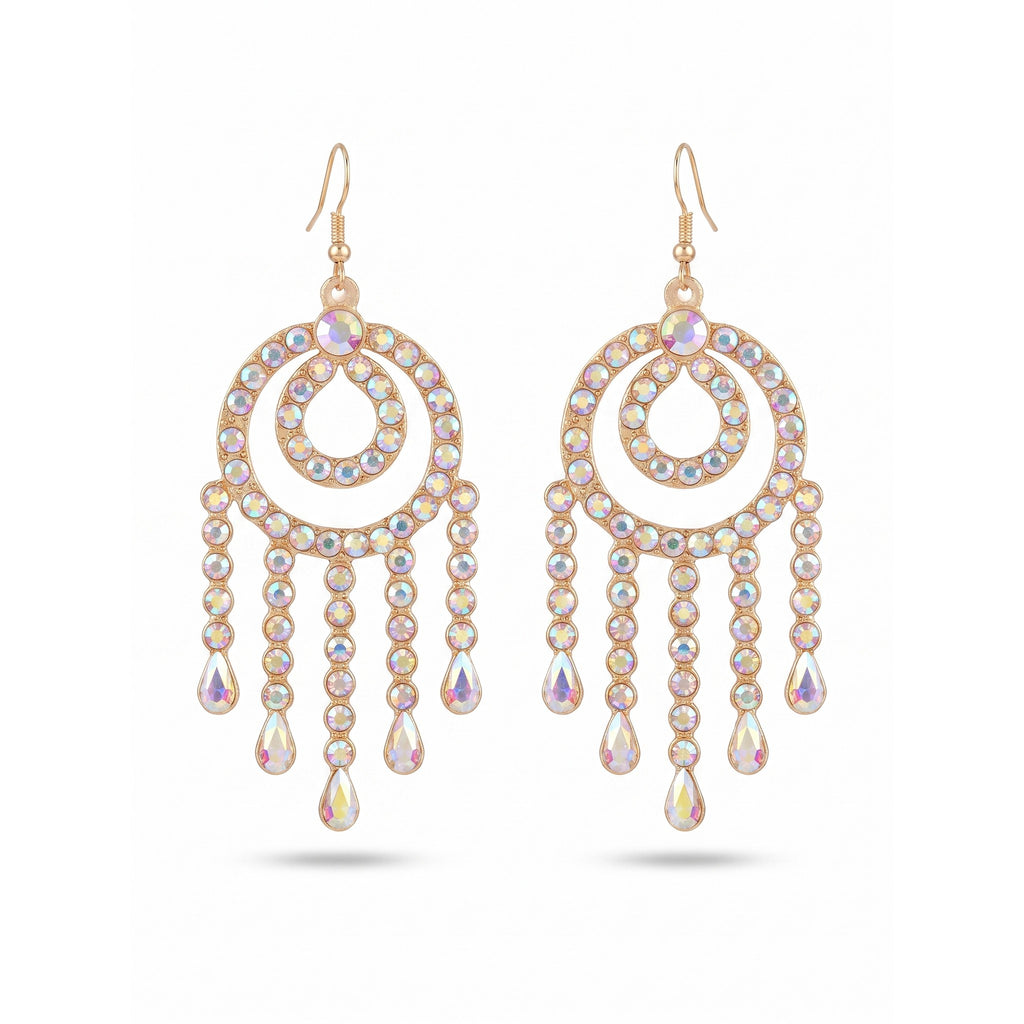 Liliana Chandelier Crystal Earrings — studio product photo