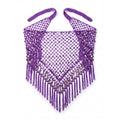 Meadow Crochet Net Triangle Shawl — studio product photo