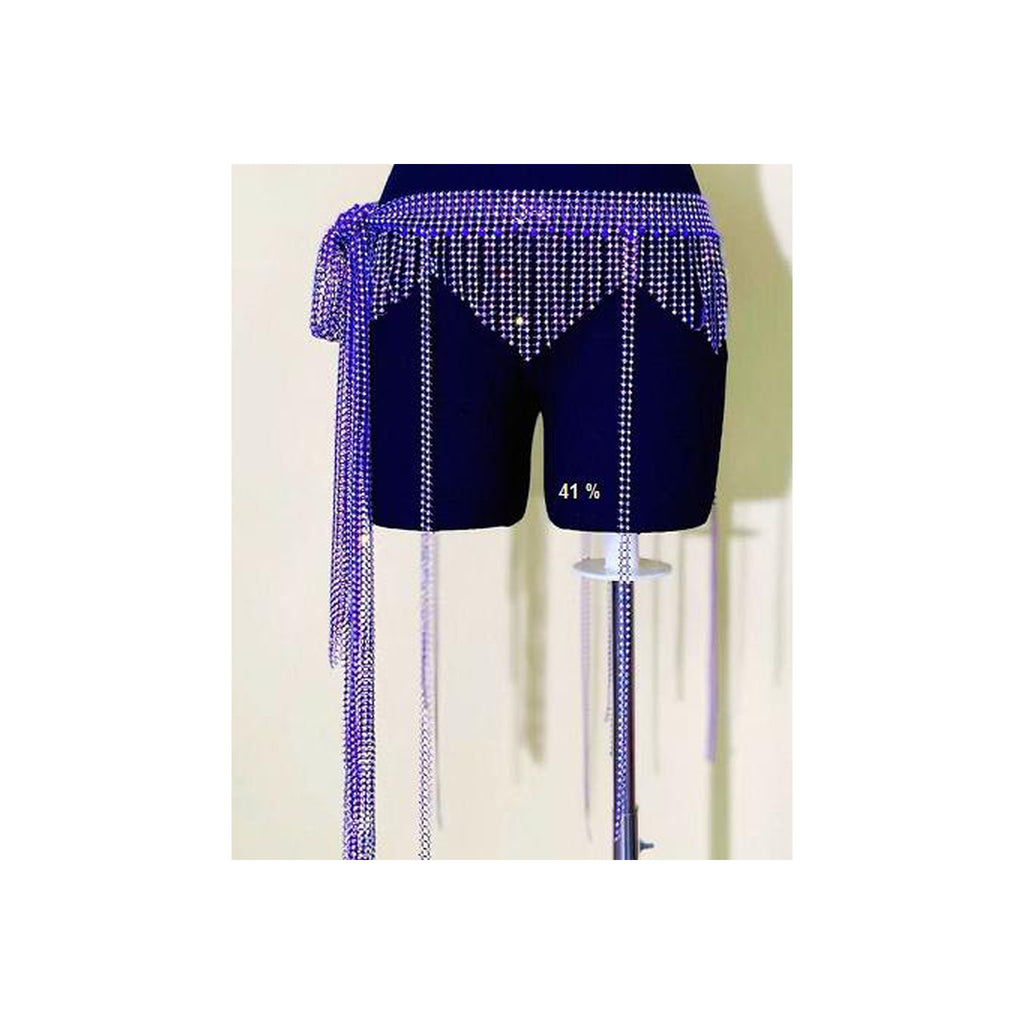 Gia Rhinestone Crystal Mesh Hip Wrap
