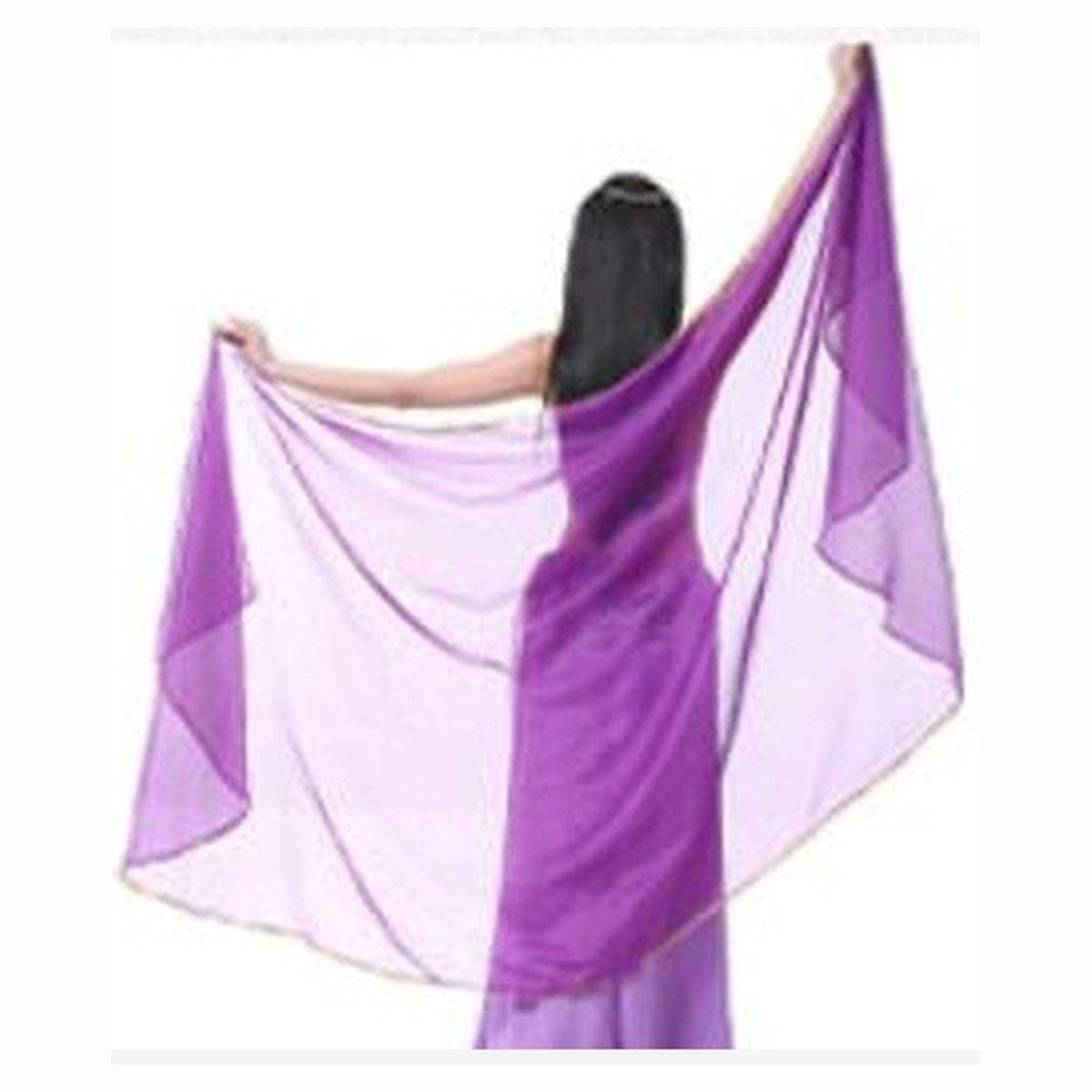 Serena chiffon veil in Dark Purple