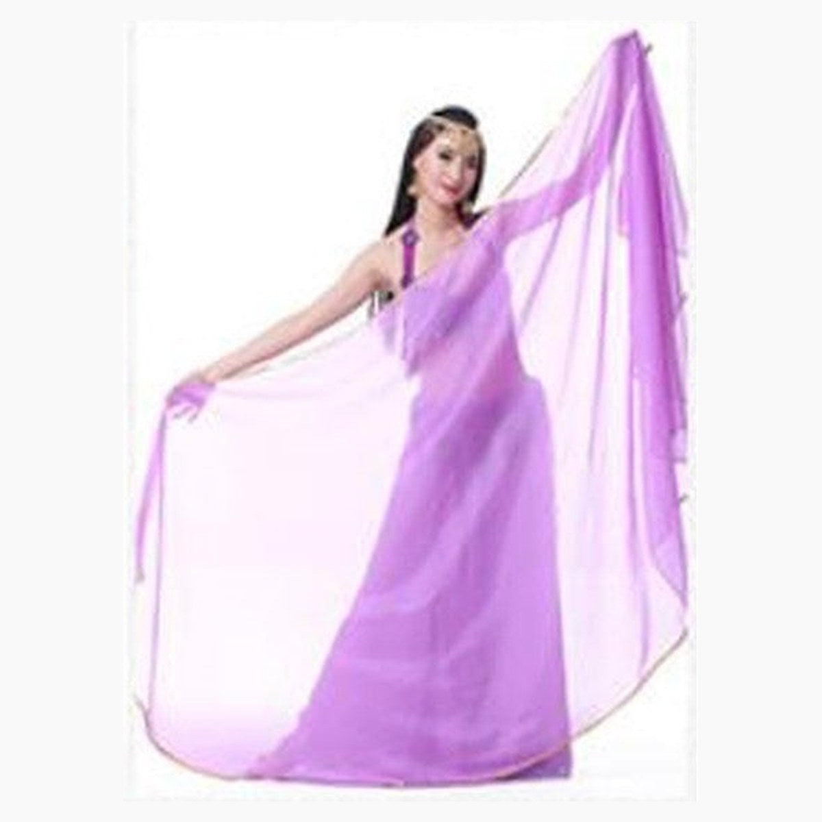 Serena chiffon veil in Light Purple