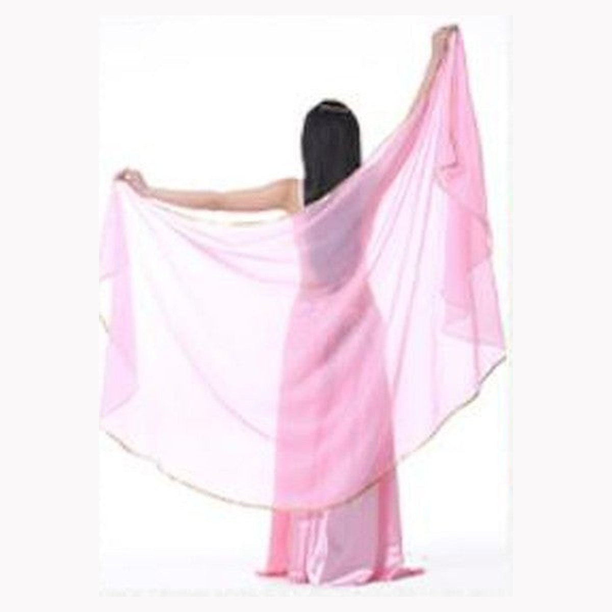 Serena chiffon veil in Pink