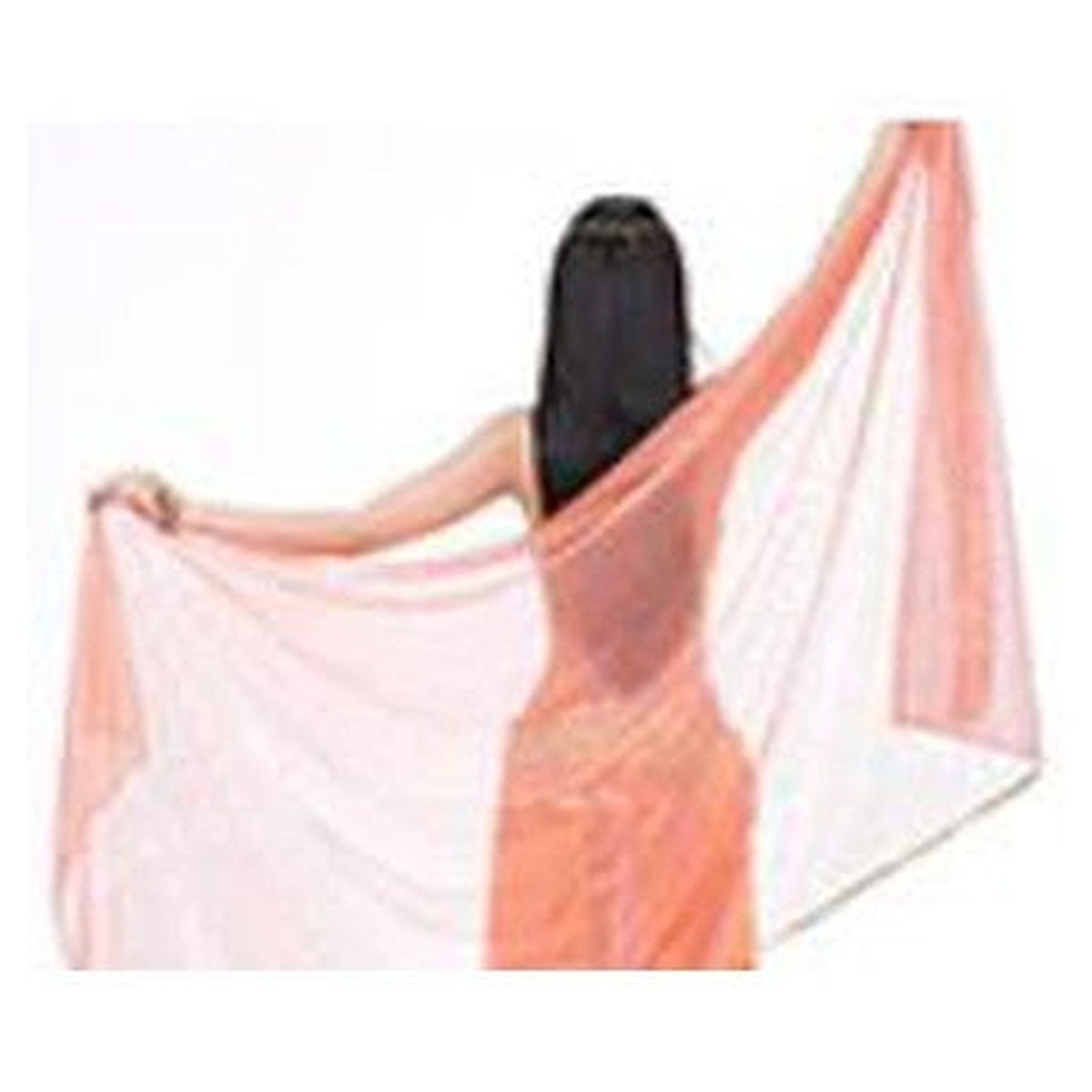 Sienna ombre veil in Orange