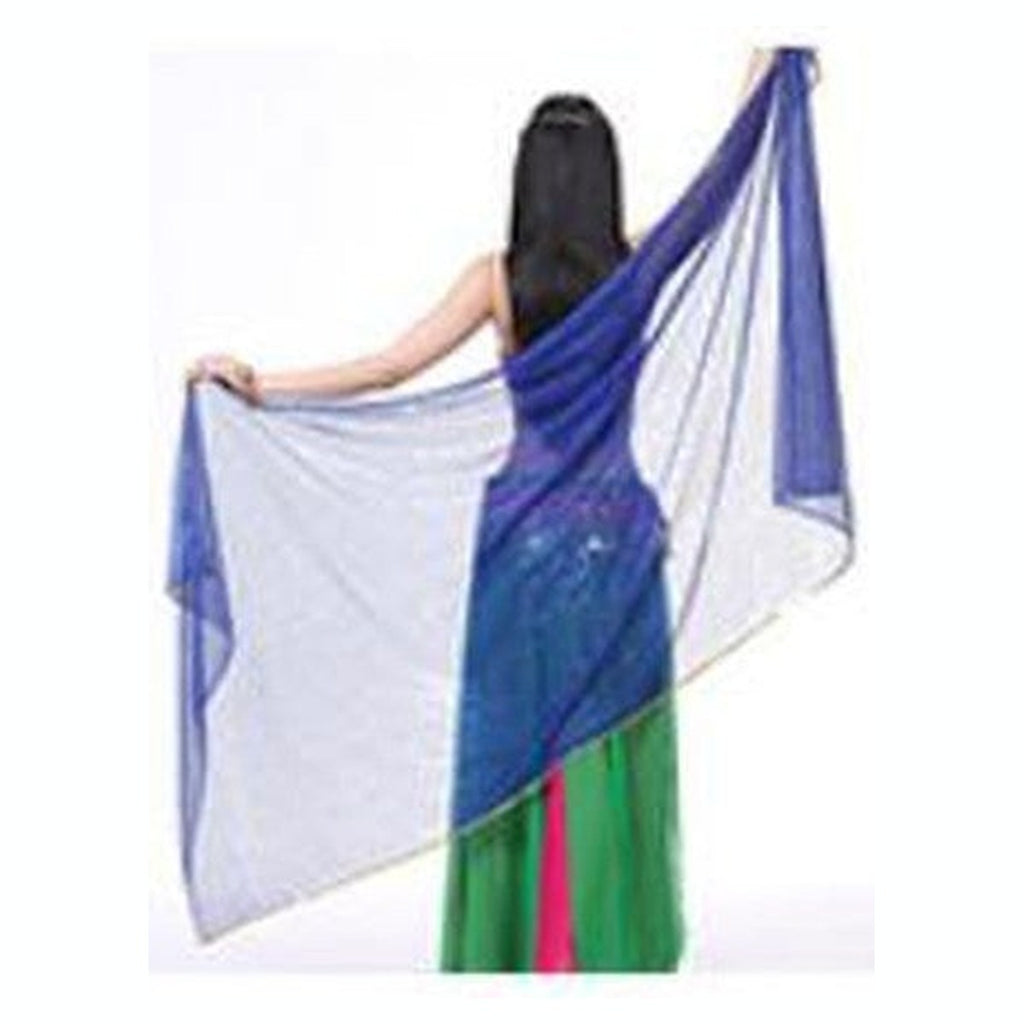 Sienna ombre veil in Royal Blue