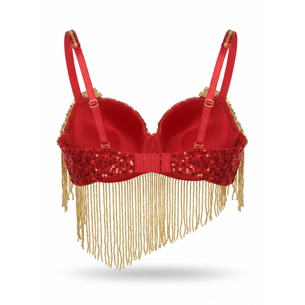Bianca Underwired Sequin Bra — studio product photo