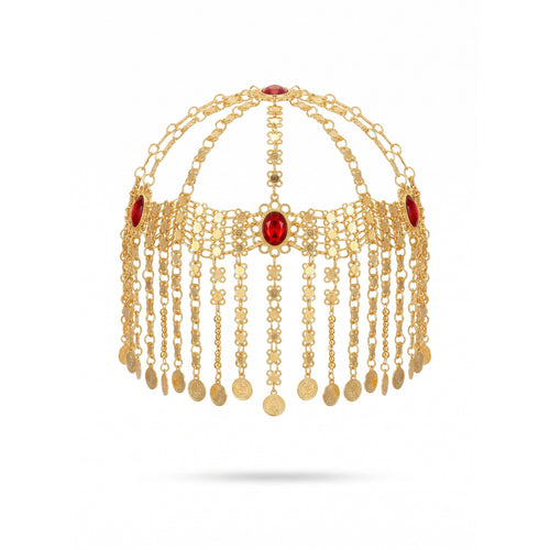 Cassandra Jewel Tassel Head Drape — studio product photo