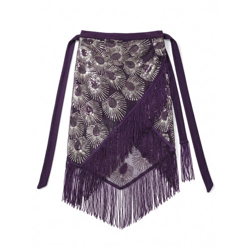 Arabella Embroidered Wrap Skirt — studio product photo